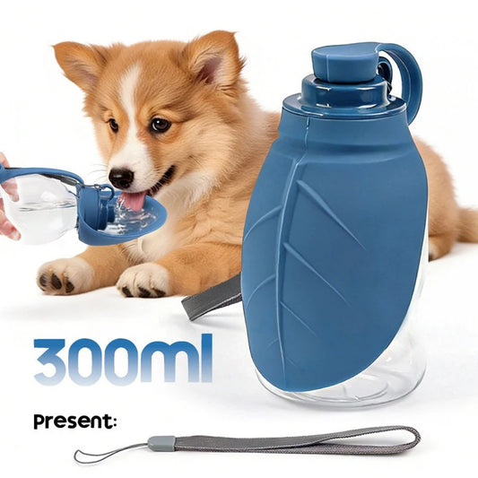 Portable Collapsible Dog Water Bottle With Silicone Drinking Cup