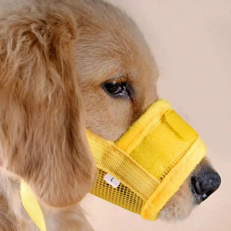 Adjustable Dog Muzzle Anti Bite Anti Bark With Breathable Mesh