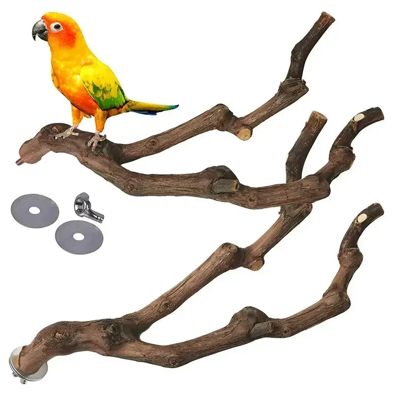 Grapewood Bird Perch For Parrots And Small Pets Chewing Toy