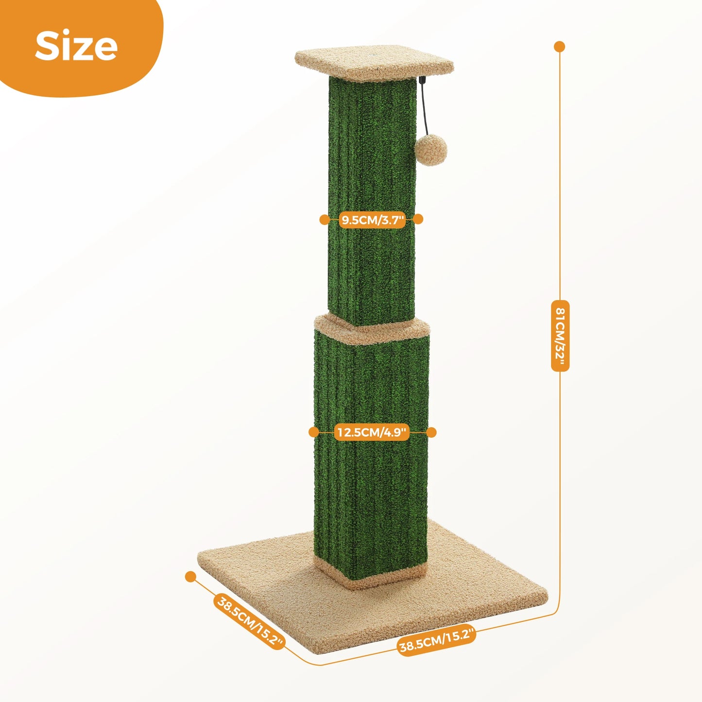 PAWZ Road Large Cat Scratching Post Indoor Ultimate Scratch Toy