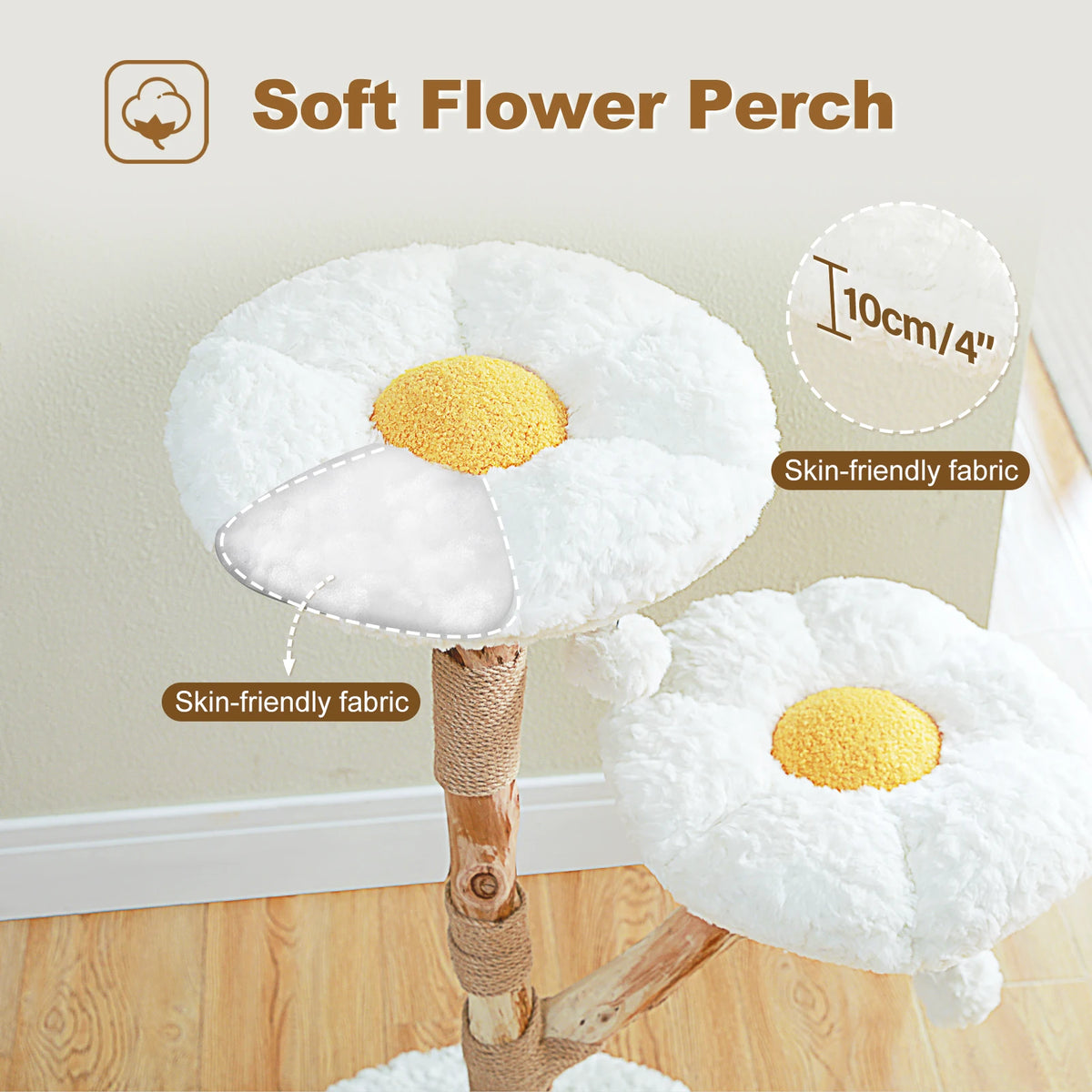 PAWZ Road Flower Cat Tree With Two Perches