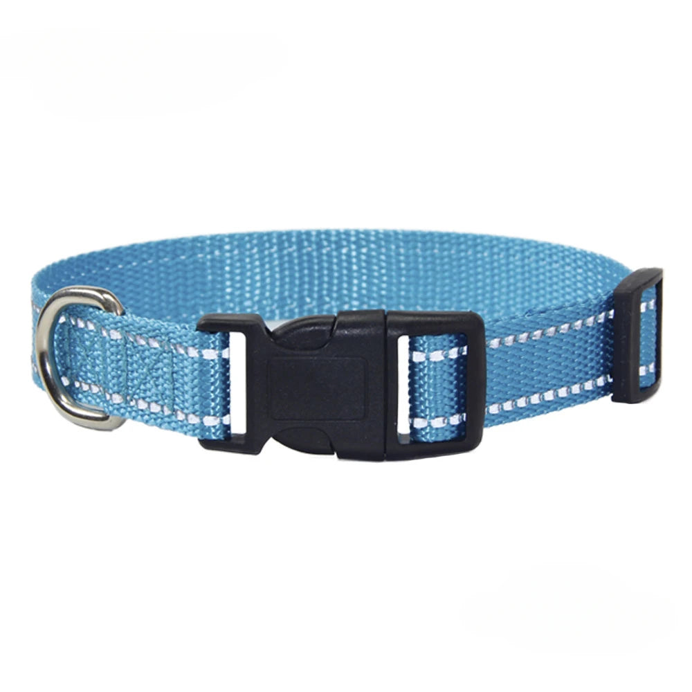 Nylon Collar Leash Set Adjustable Durable Small Medium Large Dog Safe Nylon Daily Walking Outdoor