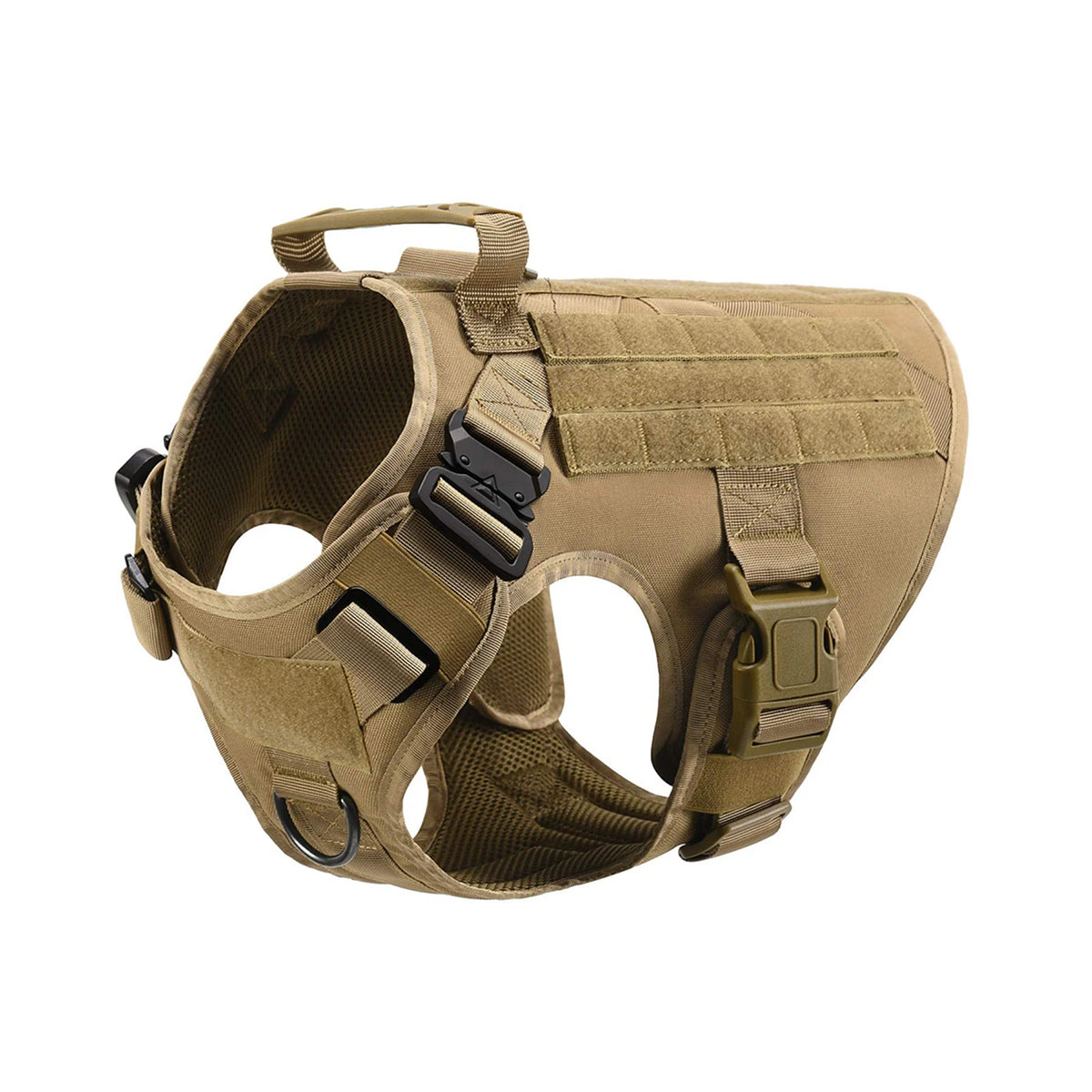Tactical Nylon Dog Harness Padded Vest With Quick Release Buckle