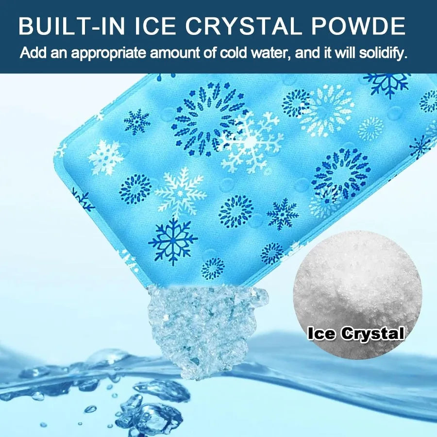 Foldable Gel Cooling Pet Mat With Ice Crystal For Dogs Cats Indoor Outdoor
