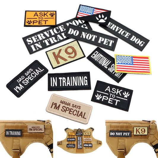 PETRAVEL Tactical Patch Bundle for Dog Vest and Collar
