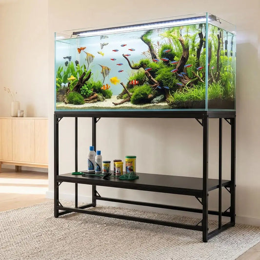 Heavy Duty Metal Aquarium Tank Stand For 50-75 Gallon Tanks