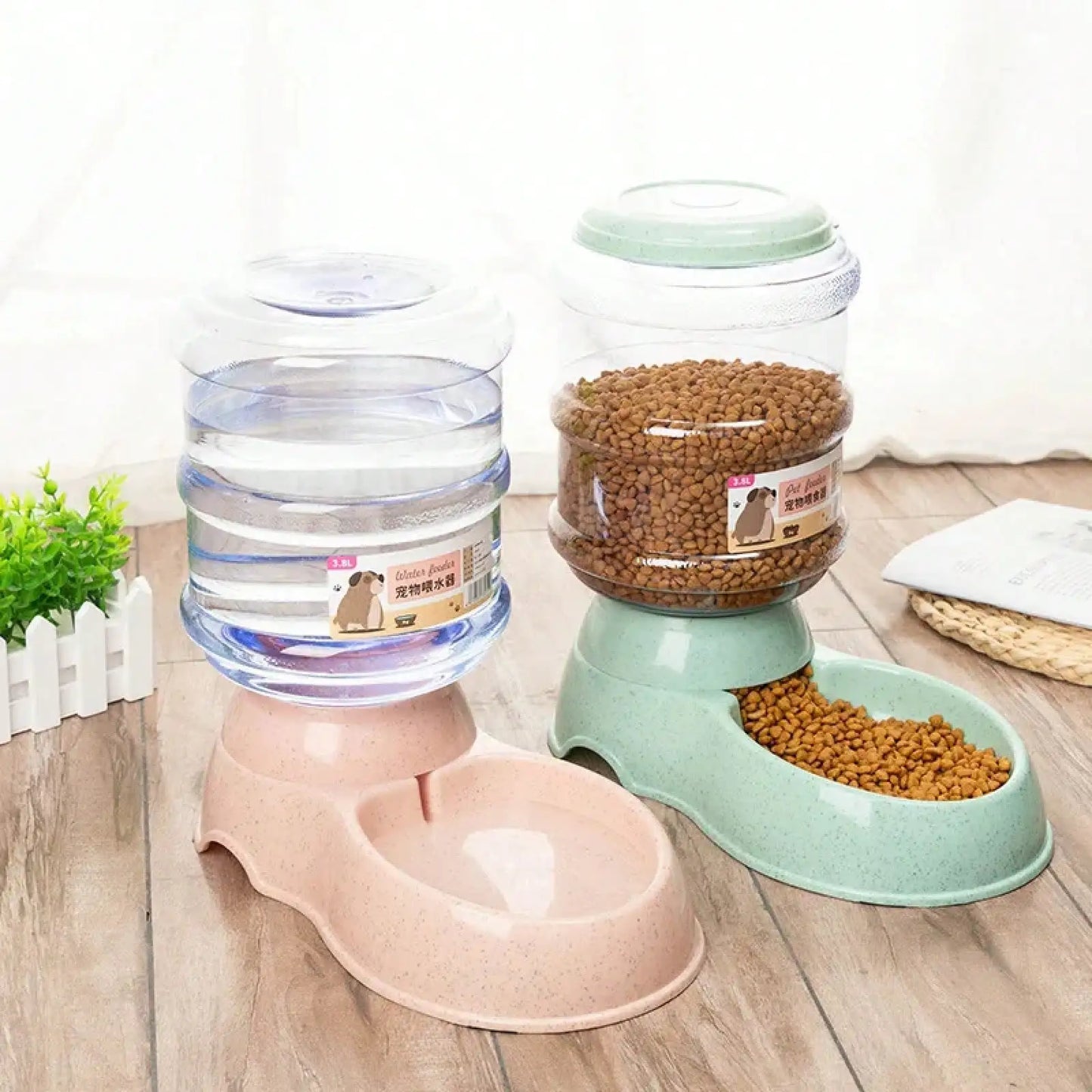 Pet Feeder Bowls Automatic Water Dispenser For Dogs And Cats