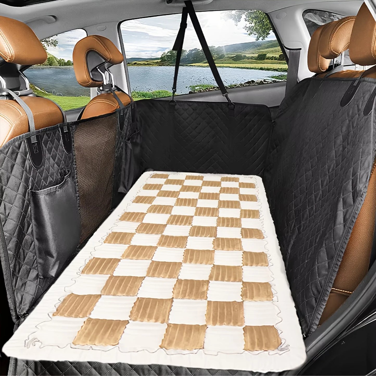 PETRAVEL Dog Bed Warm Mat for Car Seat Cover Protector
