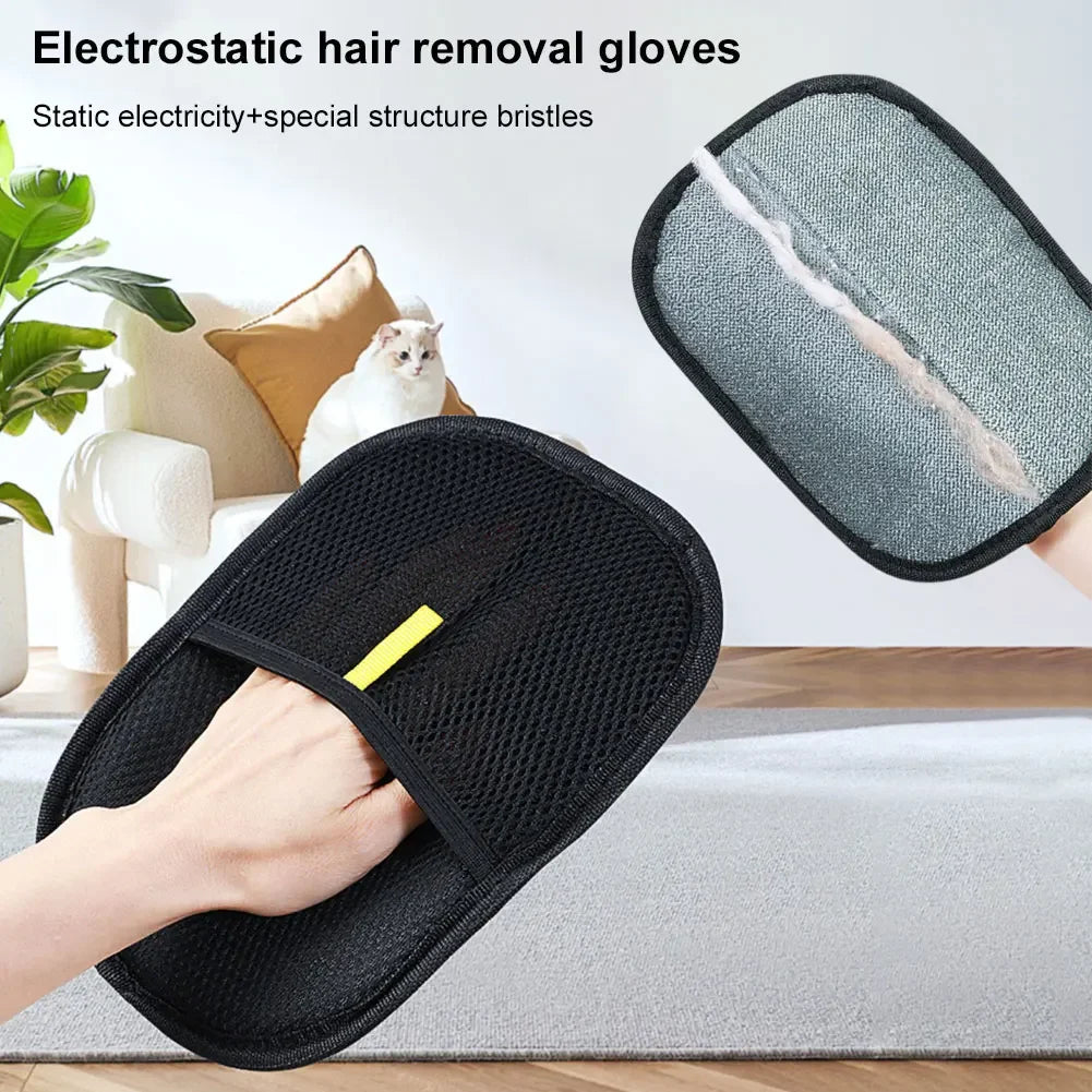 Alloet Pet Hair Remover Mitt Glove Deshedding Brush Cats Dogs
