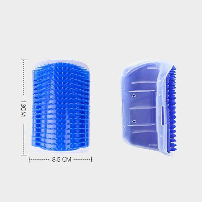 Cat Corner Scrubber Massager Scratcher Brush For Pet Grooming