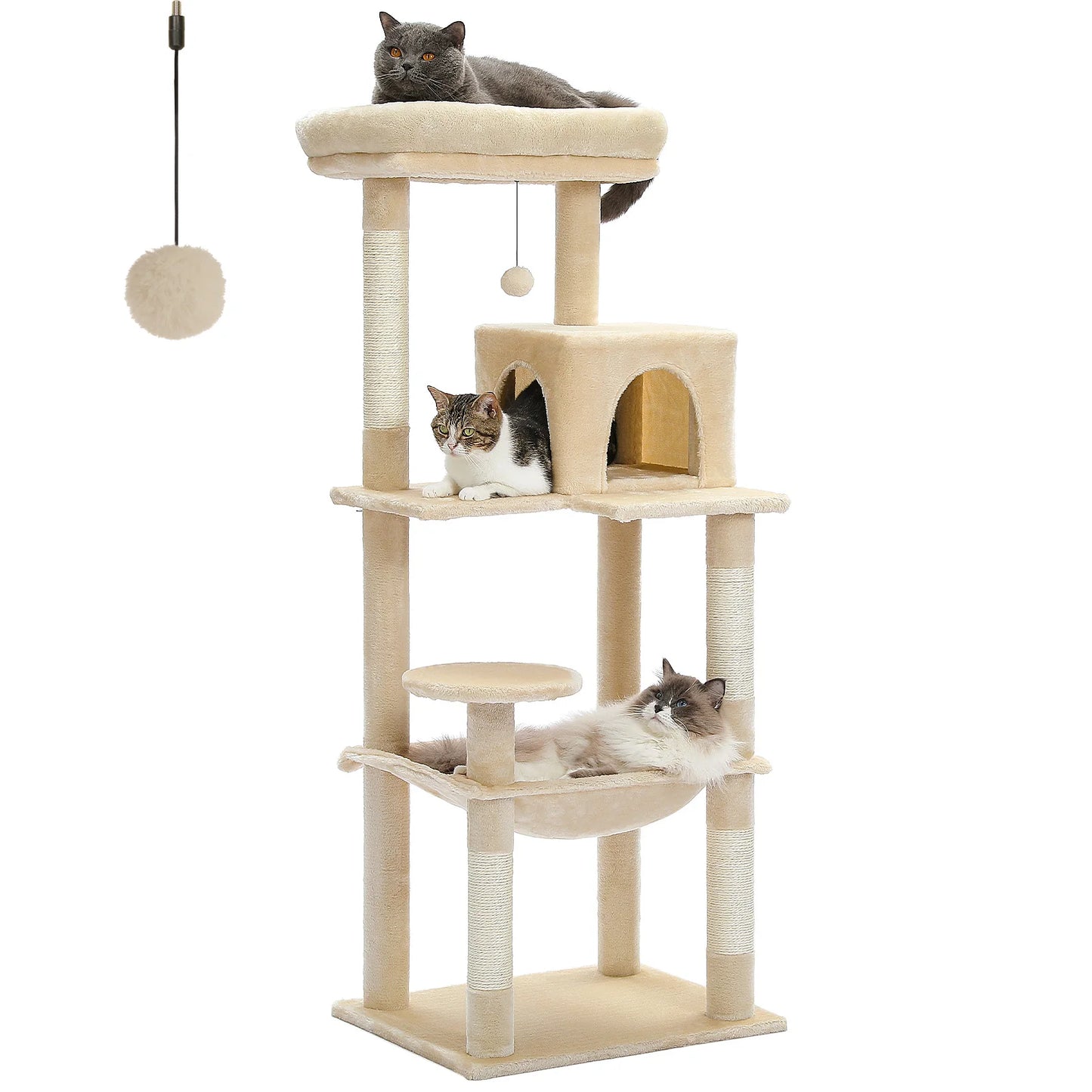 PAWZ Road Cat Tree With Hammock And Scratching Posts