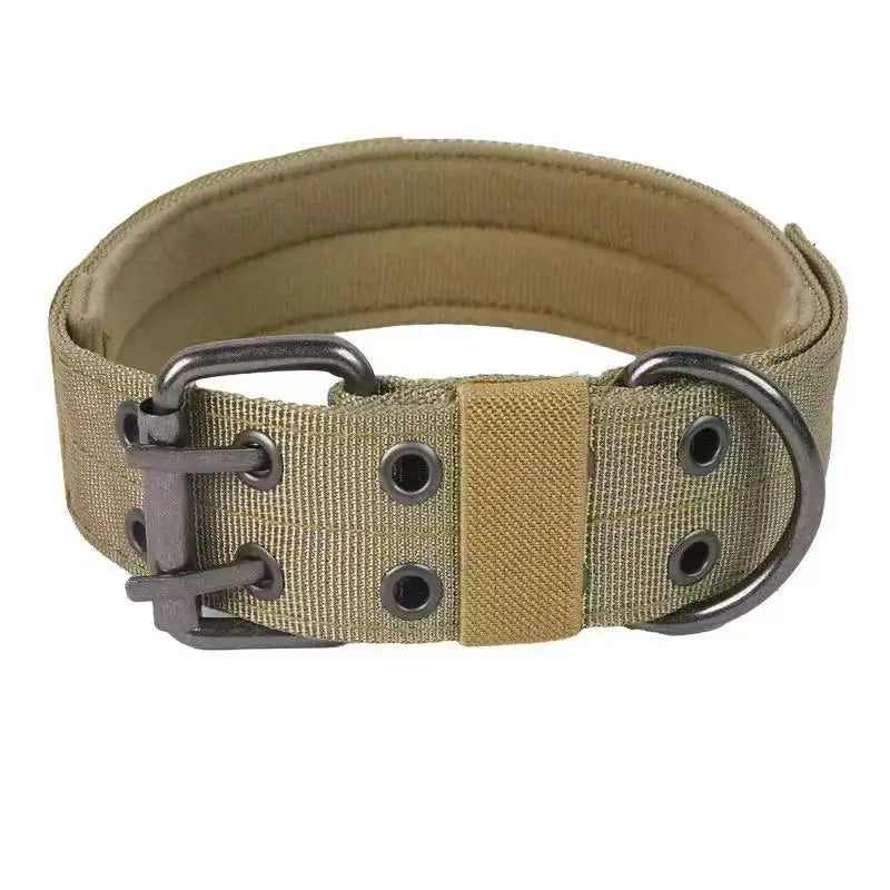 Outdoor Adjustable Military Dog Collar Traction Rope Metal D-Ring and Buckle Working Dog Collar Five-Level for Medium and Large dog harness and leash set pet collars ip67 waterproof pet collar harness
