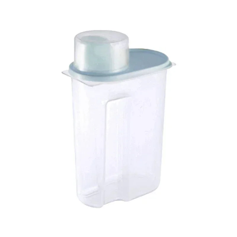 Pet Food Storage Jar with Measuring Cup Airtight Container for Dog Cat Dry Food Convenient Portion Control  Pet Supplies