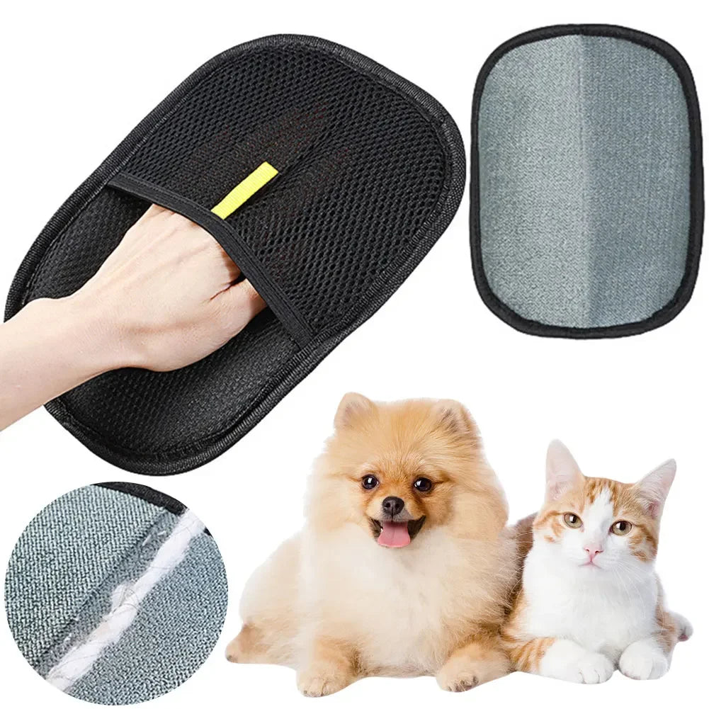 Alloet Pet Hair Remover Mitt Glove Deshedding Brush Cats Dogs