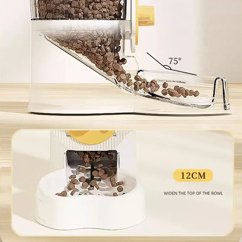 Hanging Bottle Auto Pet Feeder Cat Puppy Medium Capacity Gravity Refill PP Cage Household Young Pet Feeding Set