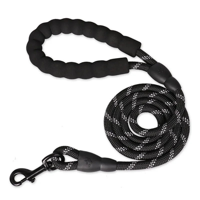 Pet Collar Leash Set Adjustable Long Reinforced Anti-pull Small Medium Large Dog Sturdy Safe Nylon Outdoor Walking Training Outfit