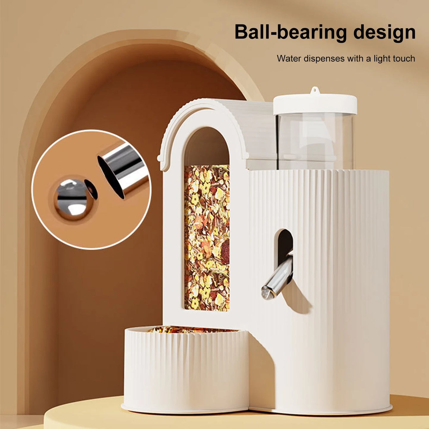 Alloet 2 In 1 Automatic Food Bowl Waterer For Pets