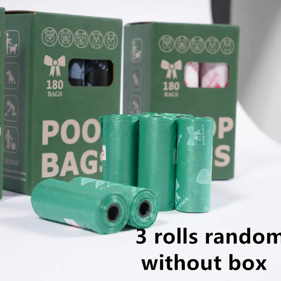 Super Thick Dog Poop Bags Leakproof Polyethylene 180 Count