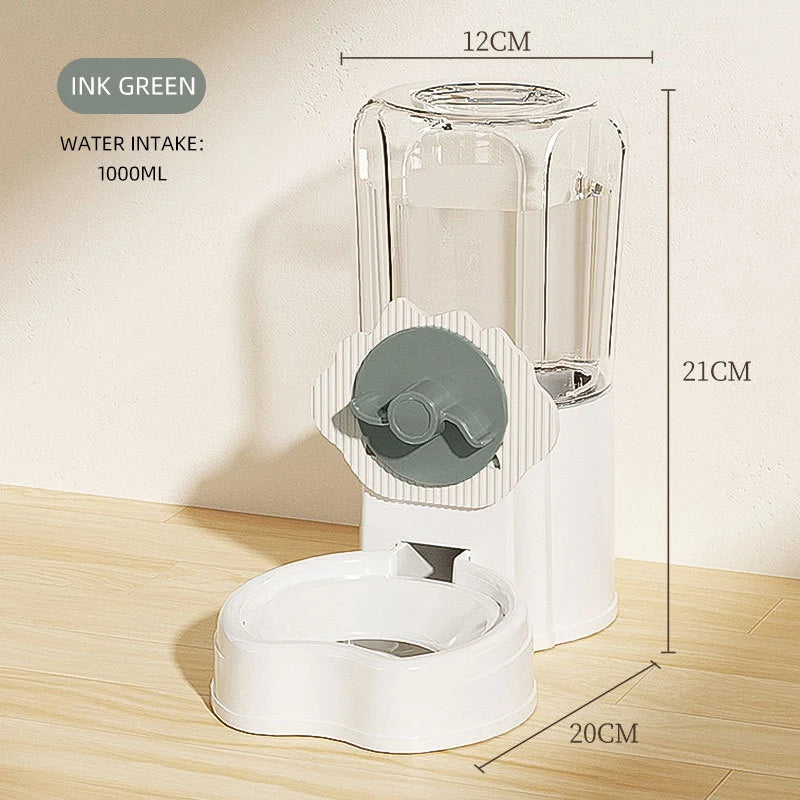 Hanging Bottle Auto Pet Feeder Cat Puppy Medium Capacity Gravity Refill PP Cage Household Young Pet Feeding Set