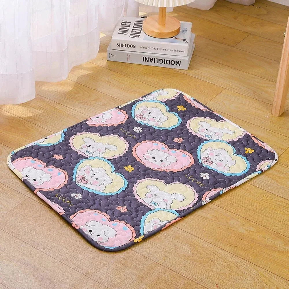 Cooling Pet Bed Mat Ice Silk Moisture Proof For Pets