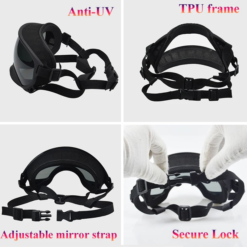 PETRAVEL Dog Goggles UV Protection Glasses for Travel