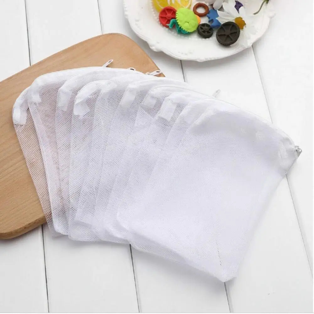 Aquarium Filter Net Bags With Zipper Reusable Fine Media Bags For Saltwater