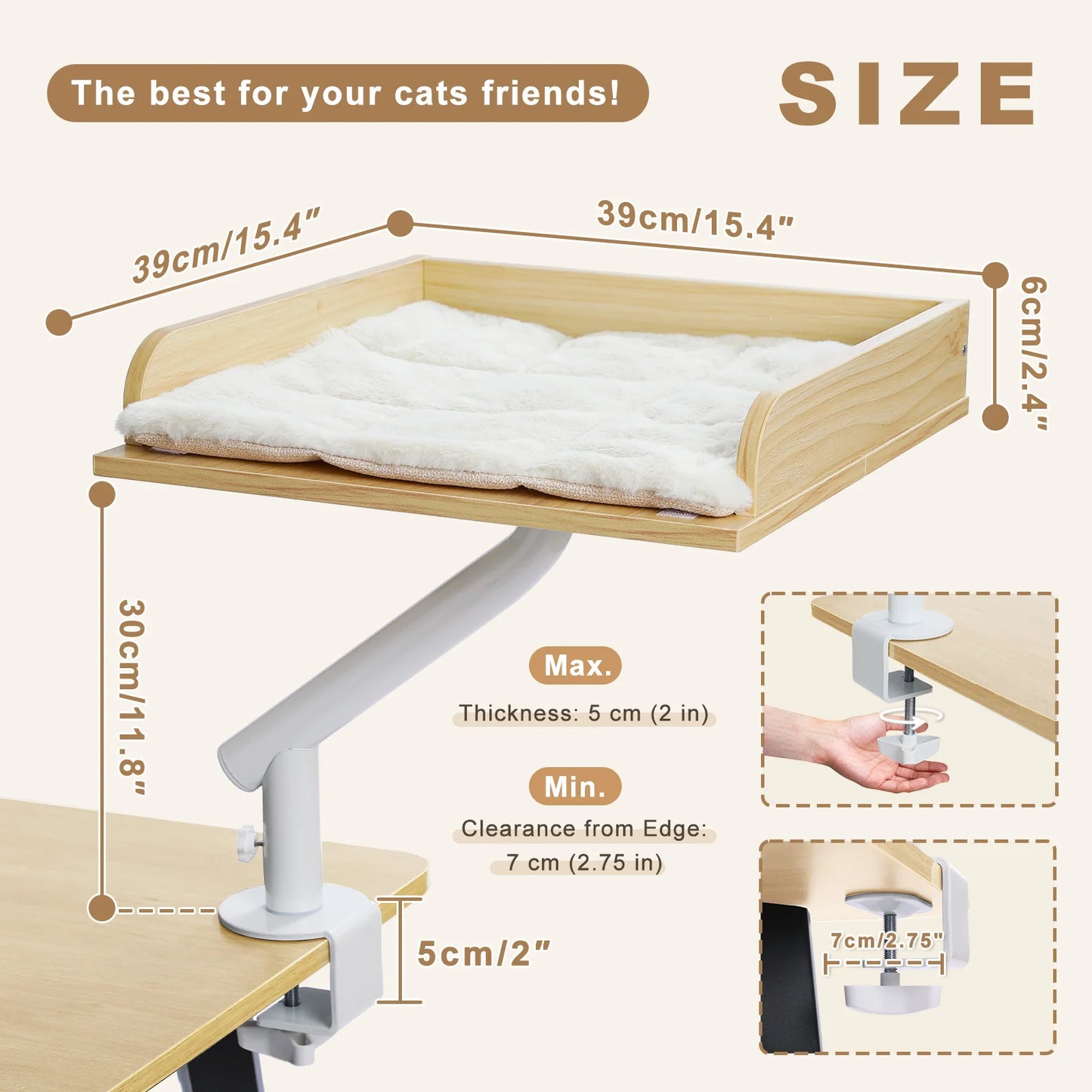 PAWZ Road Cat Desk Bedstead 360 Degree Rotatable Stand