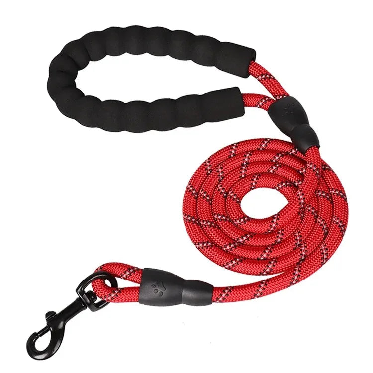 Pet Collar Leash Set Adjustable Long Reinforced Anti-pull Small Medium Large Dog Sturdy Safe Nylon Outdoor Walking Training Outfit
