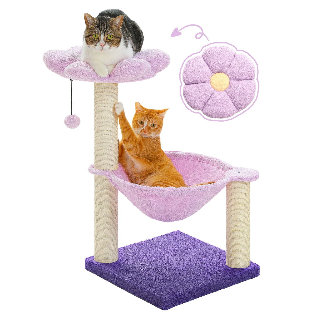 PAWZ Road Flower Cat Tree With Sisal Scratching Post