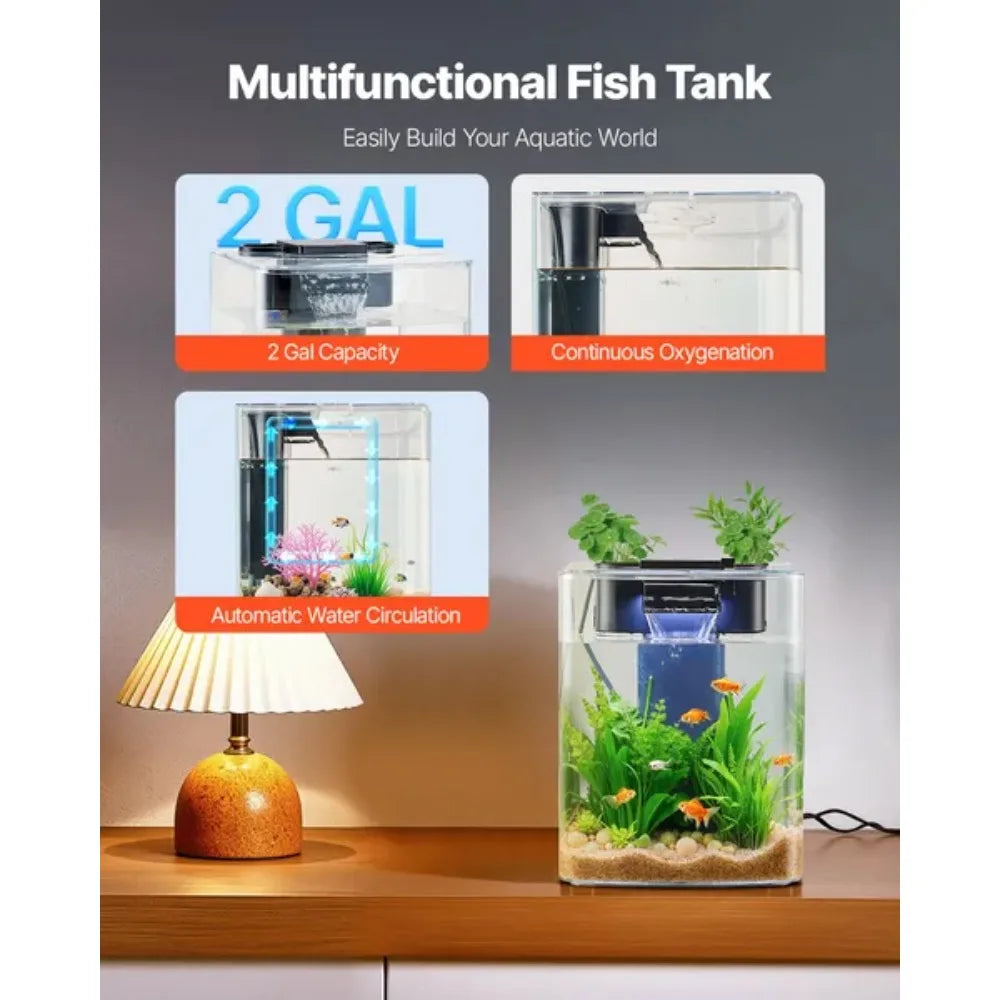 GPPS Smart Arch Clear Self Cleaning Aquarium System
