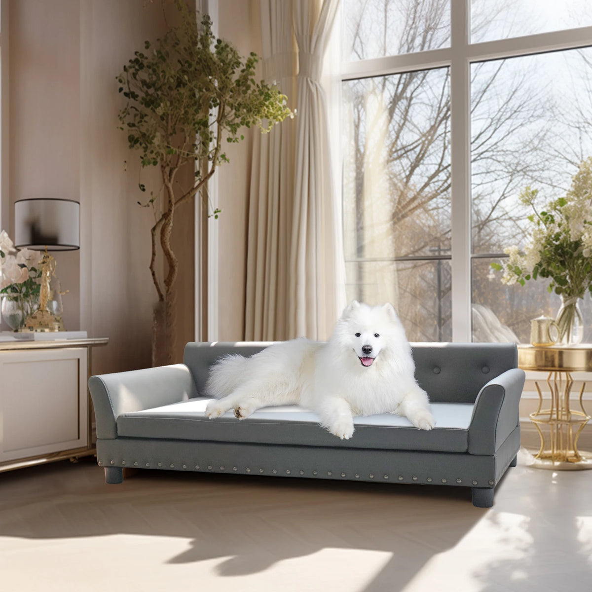 BINGOPAW Waterproof Dog Sofa Bed With Removable Cushion