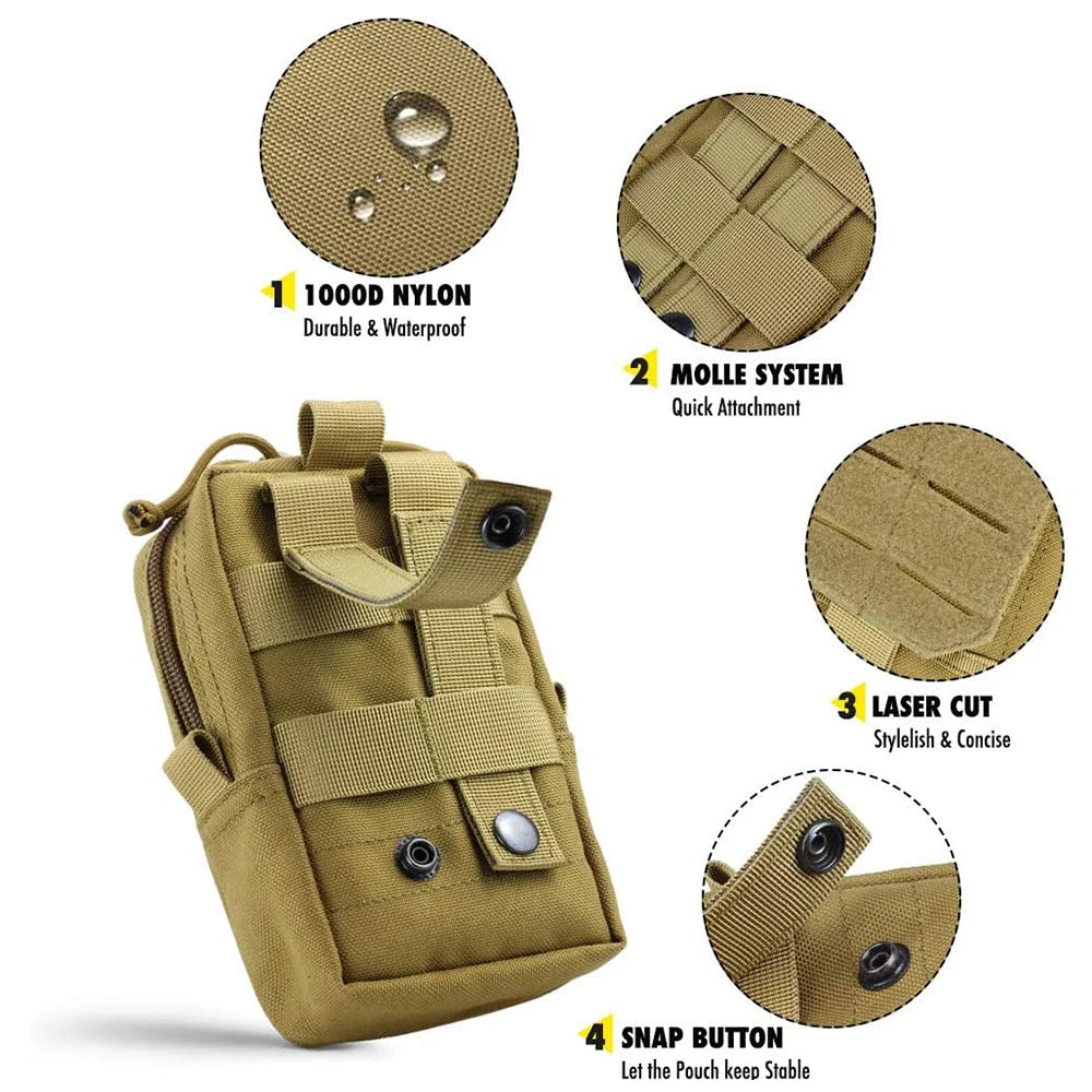 PETRAVEL Dog Tactical MOLLE Pouch Set For Harness Training