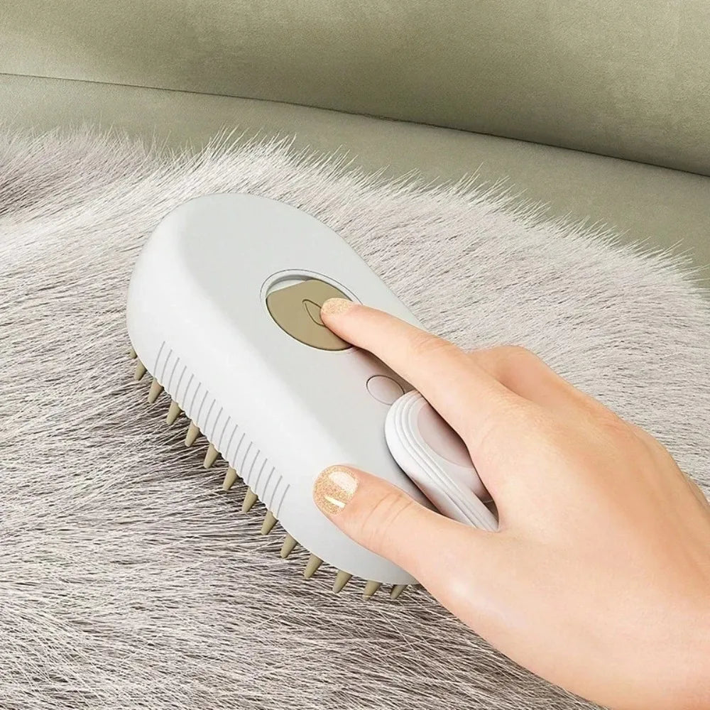 Novelty Moon 3-in-1 Electric Pet Grooming Brush Deshedding Tool