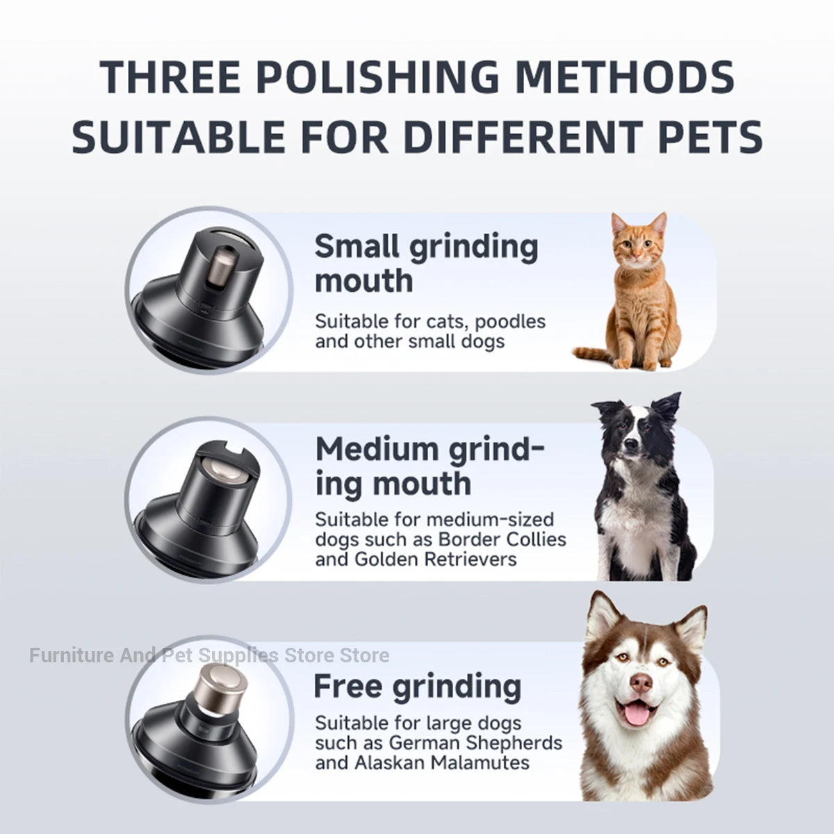 Electric Pet Nail Grinder USB Rechargeable Painless Trimmer For Pets