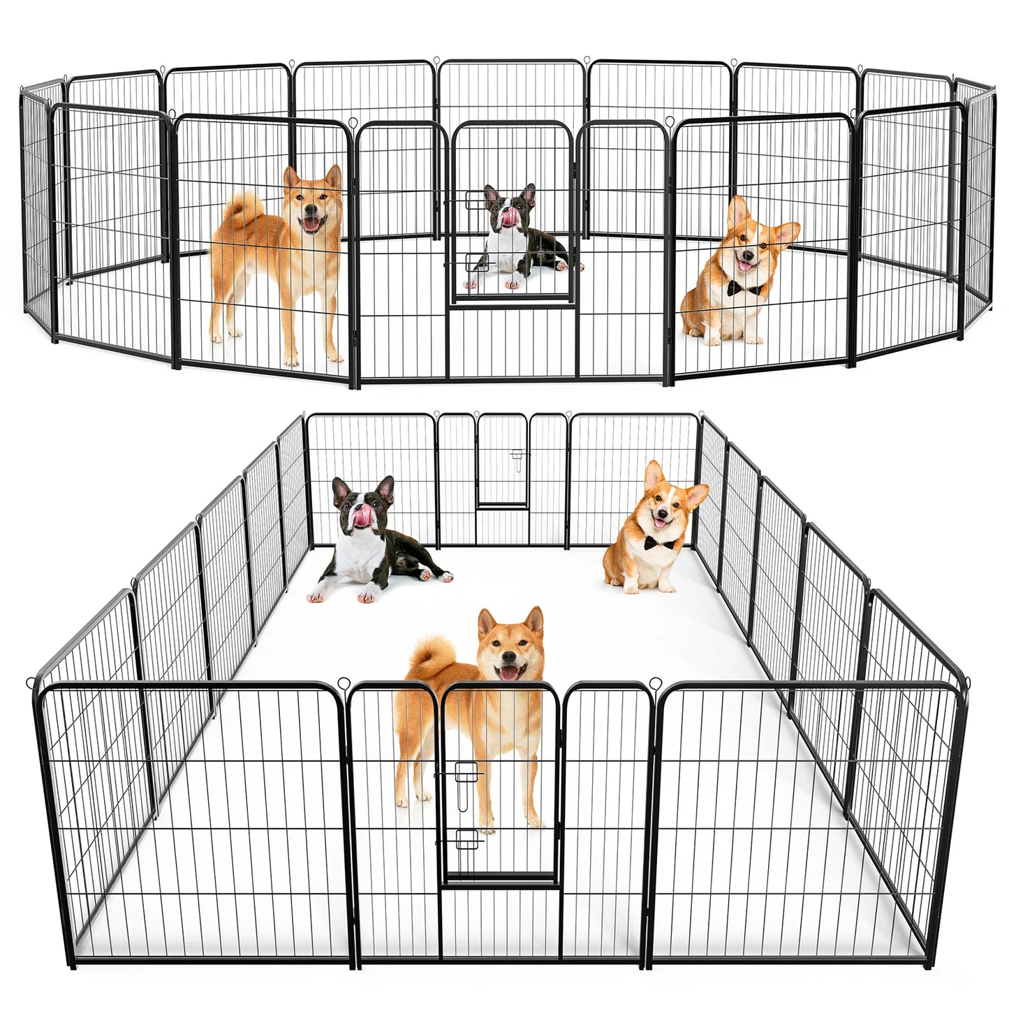 JHK Foldable Dog Playpen For Outdoor Use