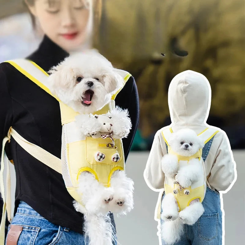 Soft Nylon Pet Dog Carrier Backpack For Small Breeds