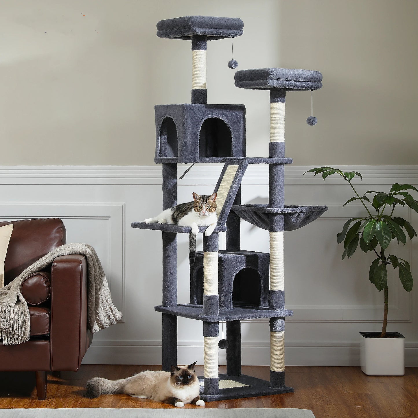 PAWZ Road Five Level Cat Tree Tower For Indoor Cats
