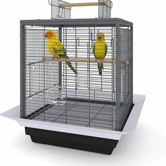 Iron Parrot Cage Luxury Breeding Bird Villa Tiger Skin Peony