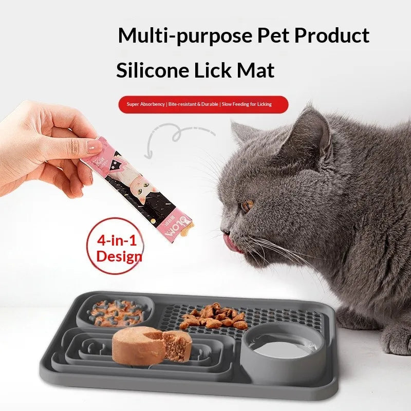 New Pet Dinner Plate Slow Food Pad Platter Extra-large Thickened Bite-resistant Wear-resistant Cat Pet Food utensils dog bowl pet bowl