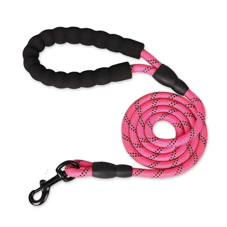 Pet Collar Leash Set Adjustable Long Reinforced Anti-pull Small Medium Large Dog Sturdy Safe Nylon Outdoor Walking Training Outfit