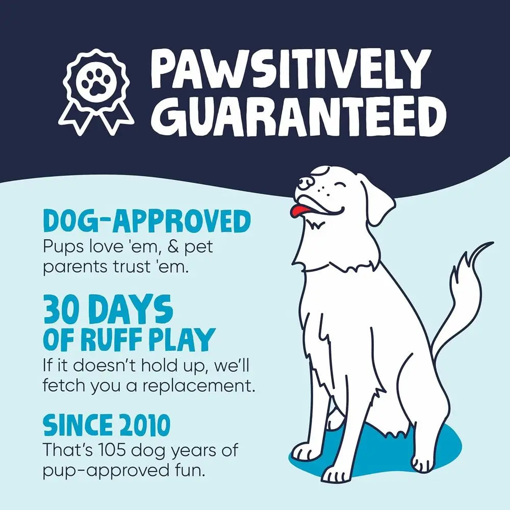 Squeaky Plush Ball Dog Toy With Chew Guard Technology