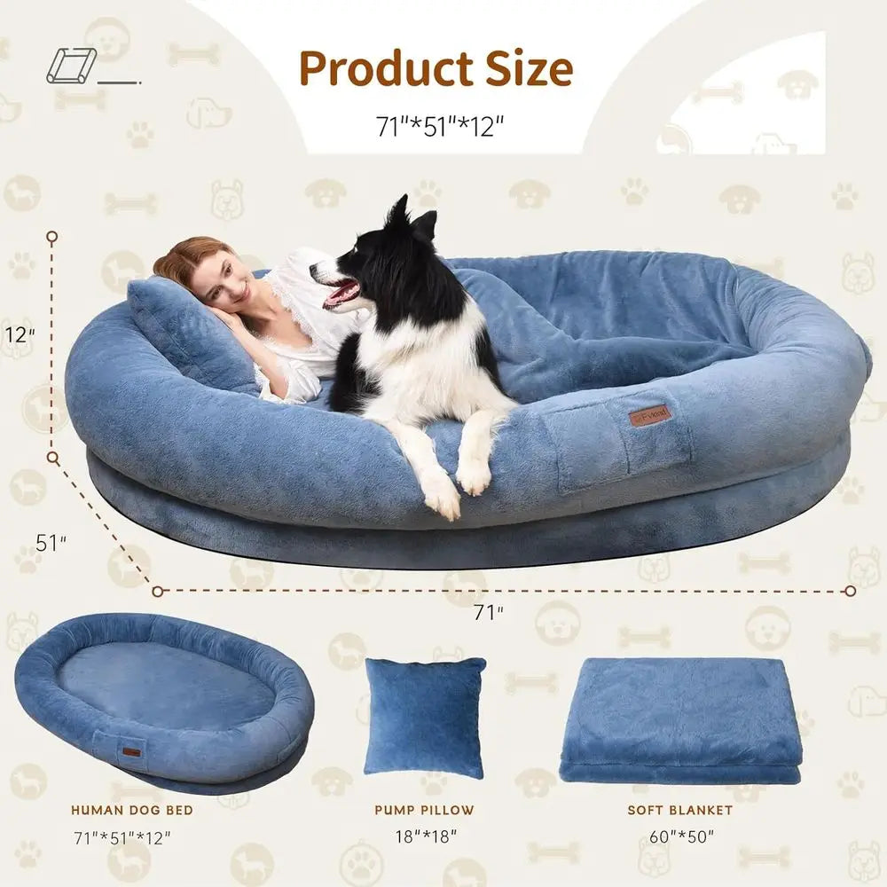 Large Washable Orthopedic Bed For Humans And Pets