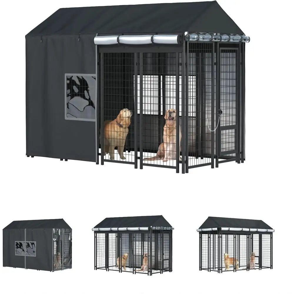 Outdoor Dog Kennel Cover Heavy Duty Waterproof Protection