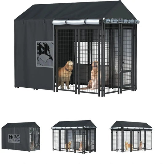 Outdoor Dog Kennel Cover Heavy Duty Waterproof Protection