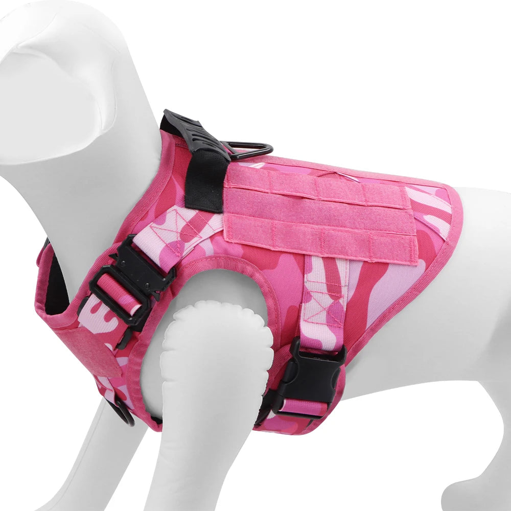 PETRAVEL Military Camouflage Dog Harness For Active Training