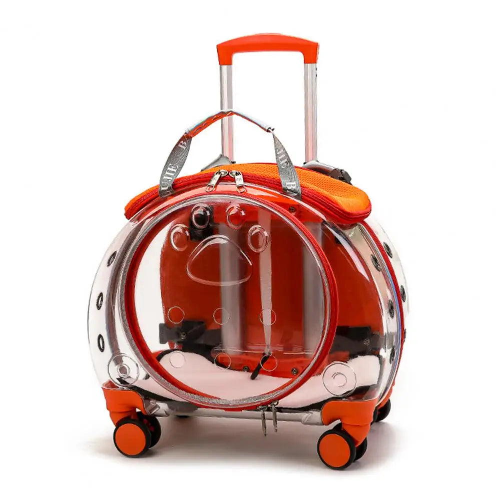 Pet Trolley Case With Ventilation Holes For Cats And Travel
