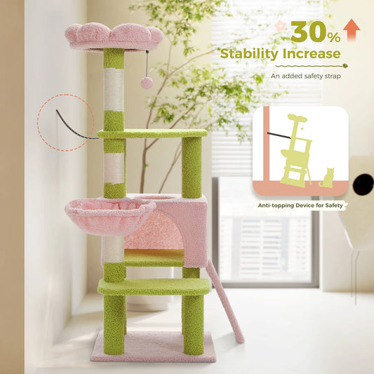 PAWZ Road Flower Cat Tree Scratching Posts Sisal Covered
