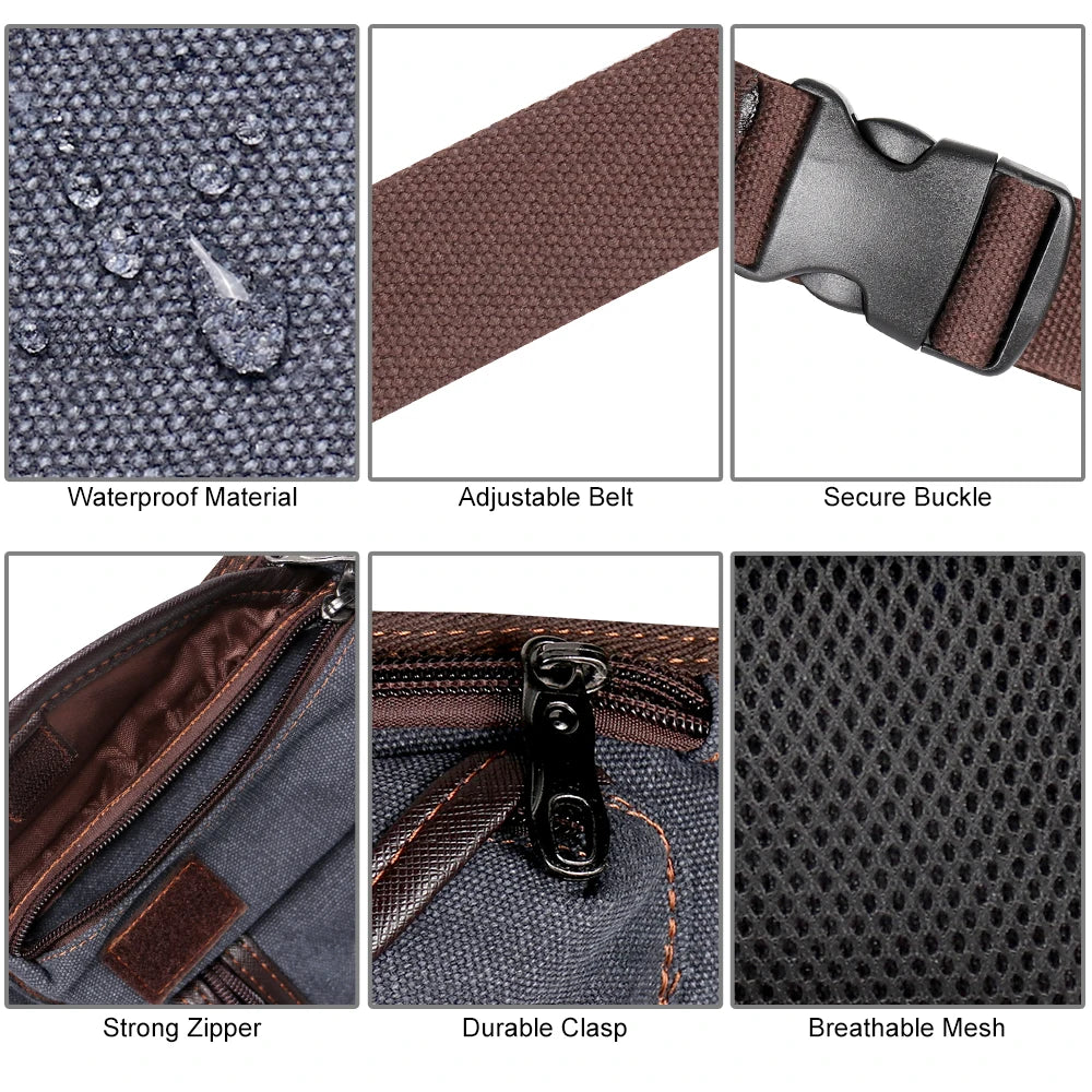 Portable Equestrian Drop Leg Bag Canvas Nylon Riding Waist Bag