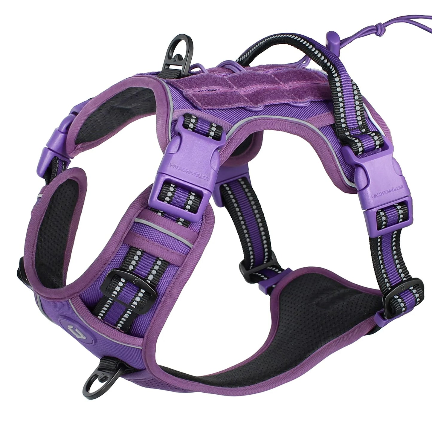 Tactical No Pull Dog Harness With Adjustable Breathable MOLLE Vest