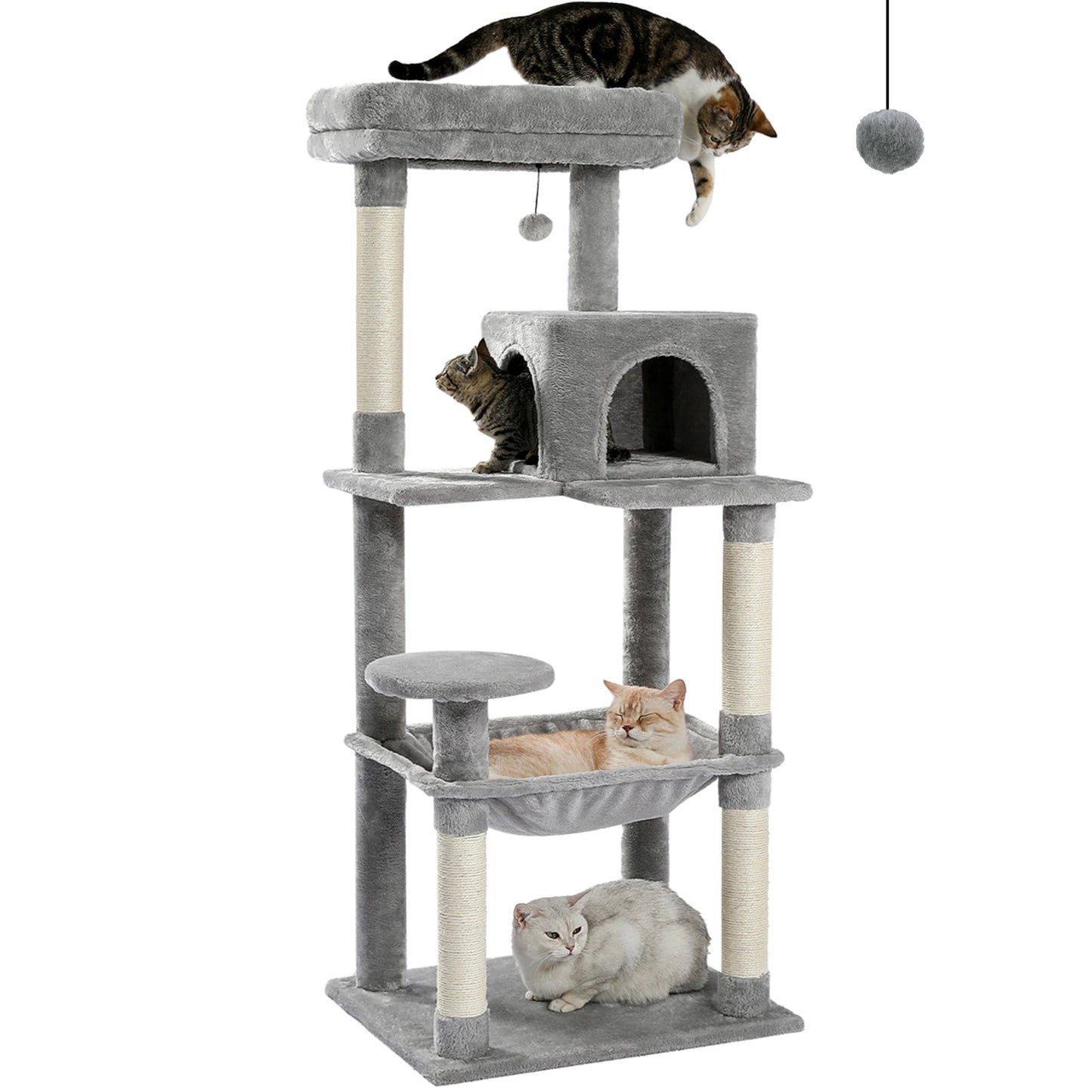 PAWZ Road Cat Tree With Hammock And Scratching Posts
